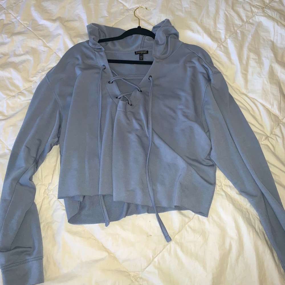 Express - Fleece-Lined Drawstring Hoodie